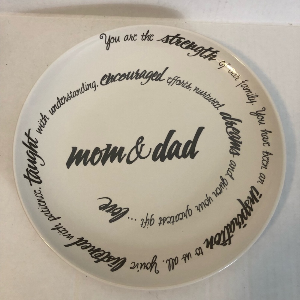 Life is a Circle by Carson  Mom and Dad Plate